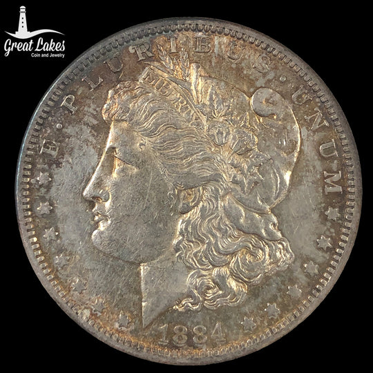 1884-S Morgan Silver Dollar NGC AU50