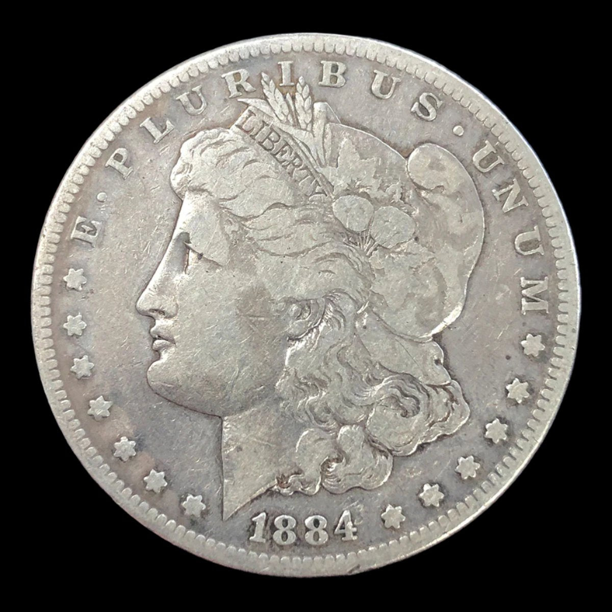 1884-S Morgan Silver Dollar (F Details)
