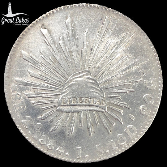 1884 Zs JS Mexico 8 Reales (Zacatecas)