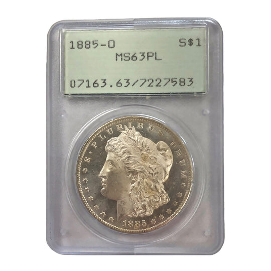 1885-O Morgan Silver Dollar MS63PL