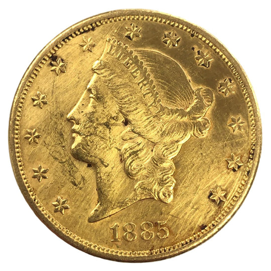 1885-S $20 Liberty Gold Double Eagle (Ex Jewelry)