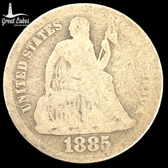 1885 Seated Liberty Dime (AG)