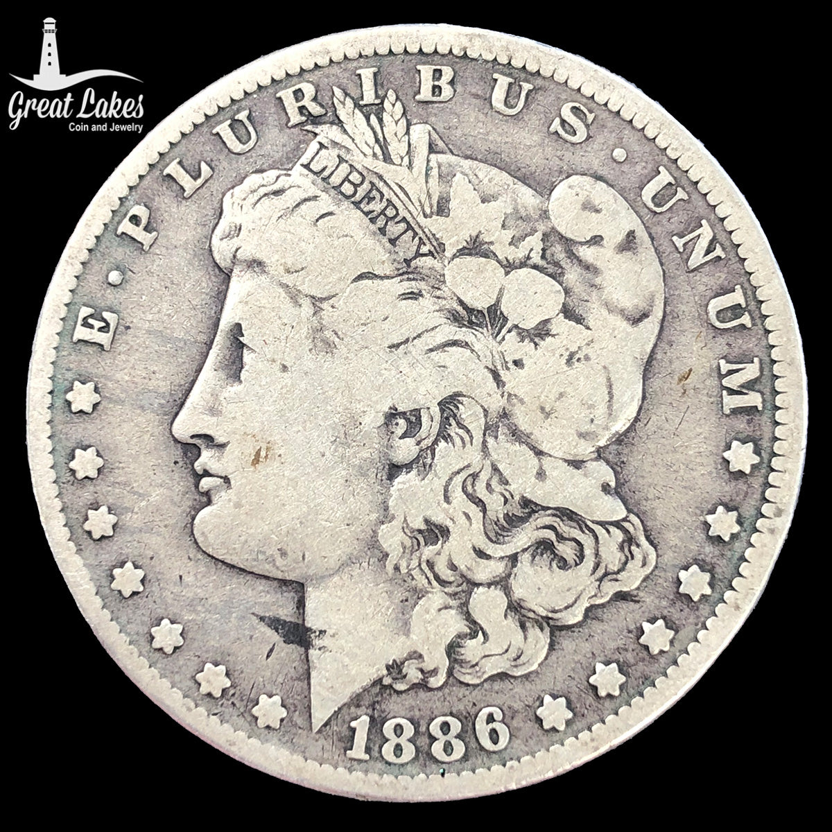 1886-O Morgan Silver Dollar (VG)