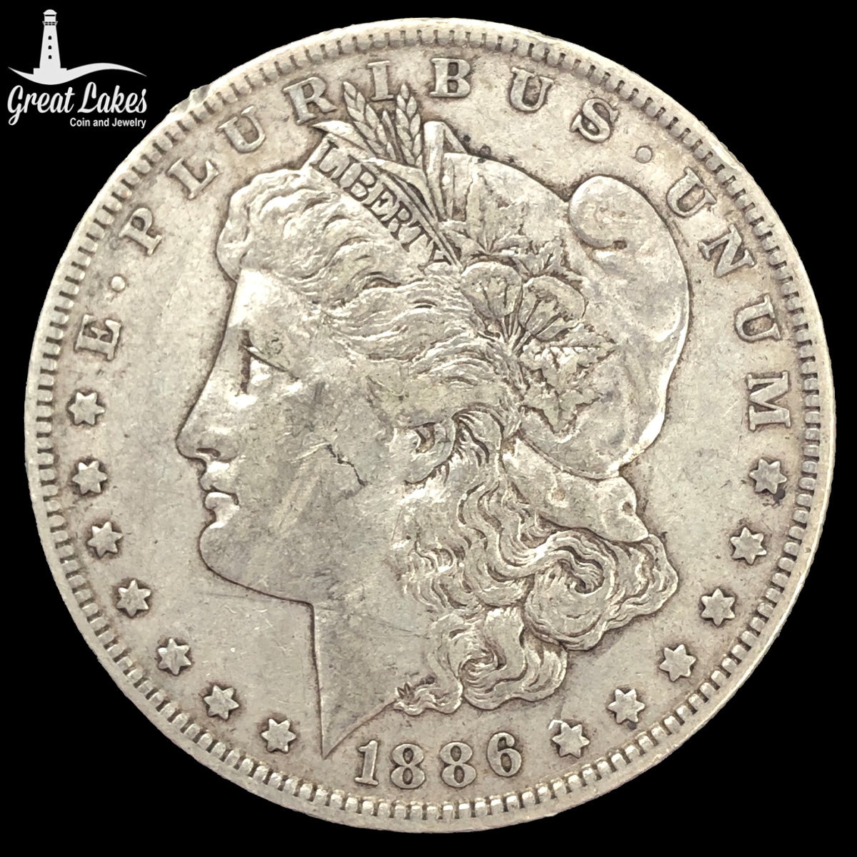 1886-O Morgan Silver Dollar (XF)