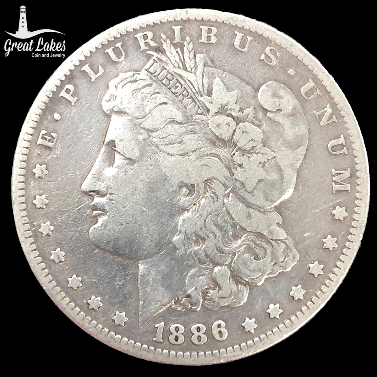 1886-S Morgan Silver Dollar (VF Details)