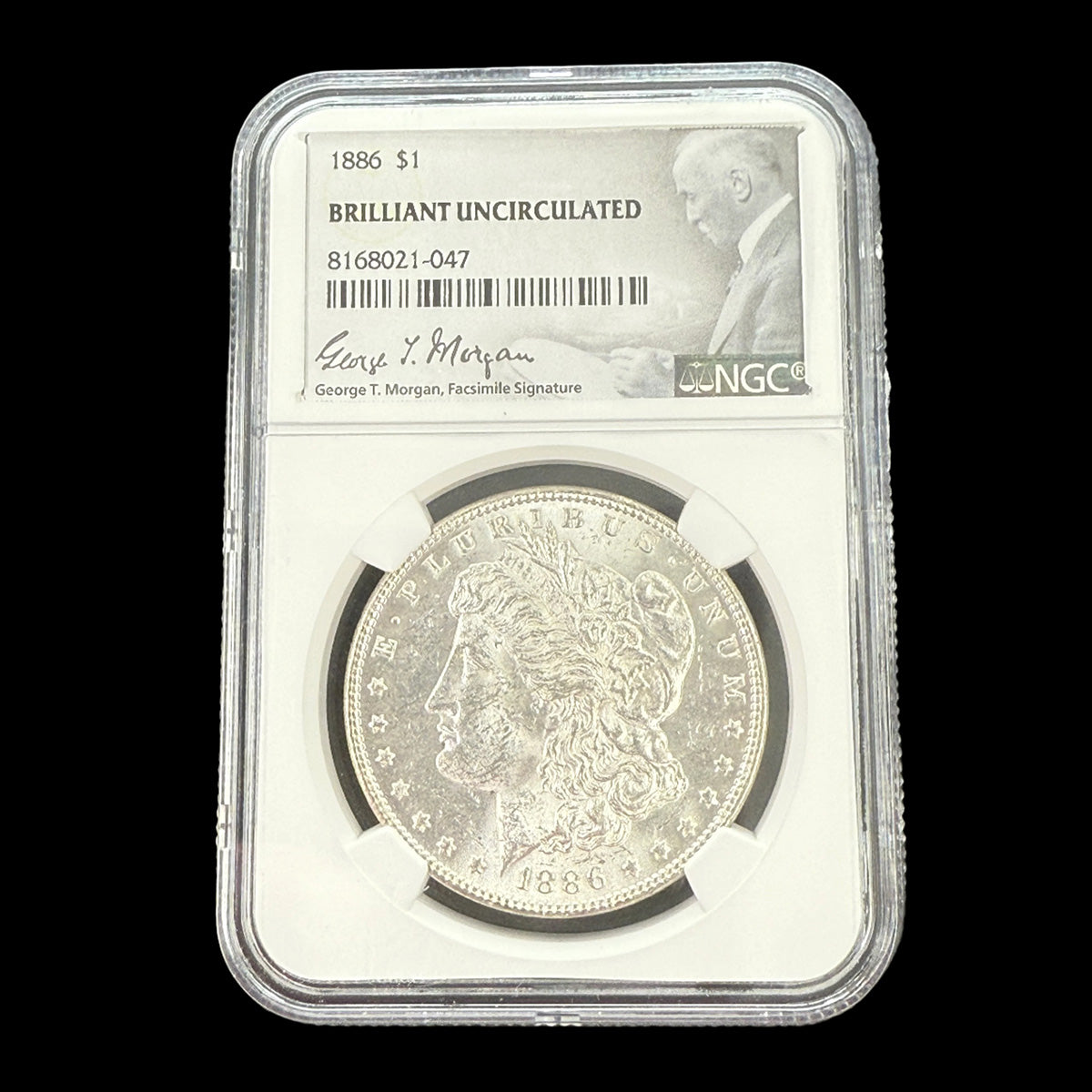1886 Morgan Silver Dollar NGC BU