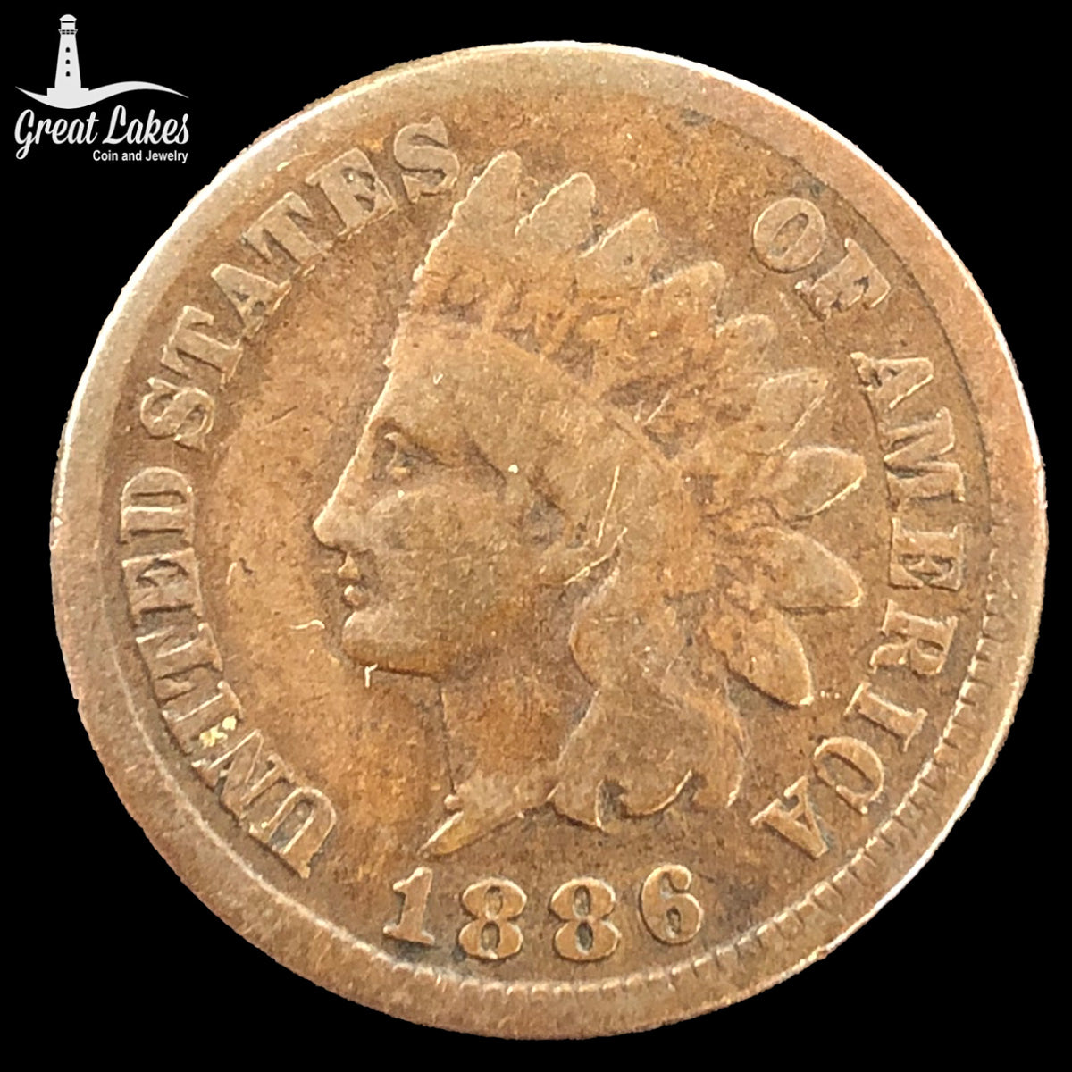 1886 Type 1 Indian Head Cent (G)