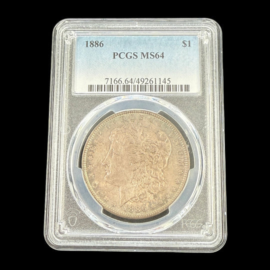 1886 Morgan Silver Dollar PCGS MS64