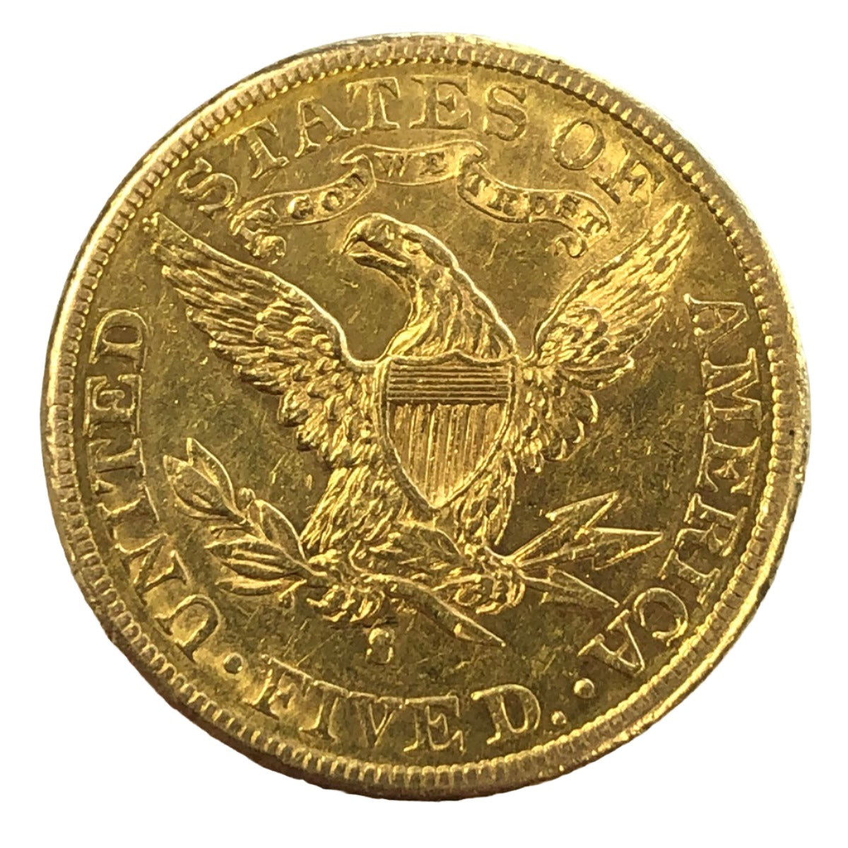 1887-S $5 Liberty Gold Half Eagle (Low Premium)