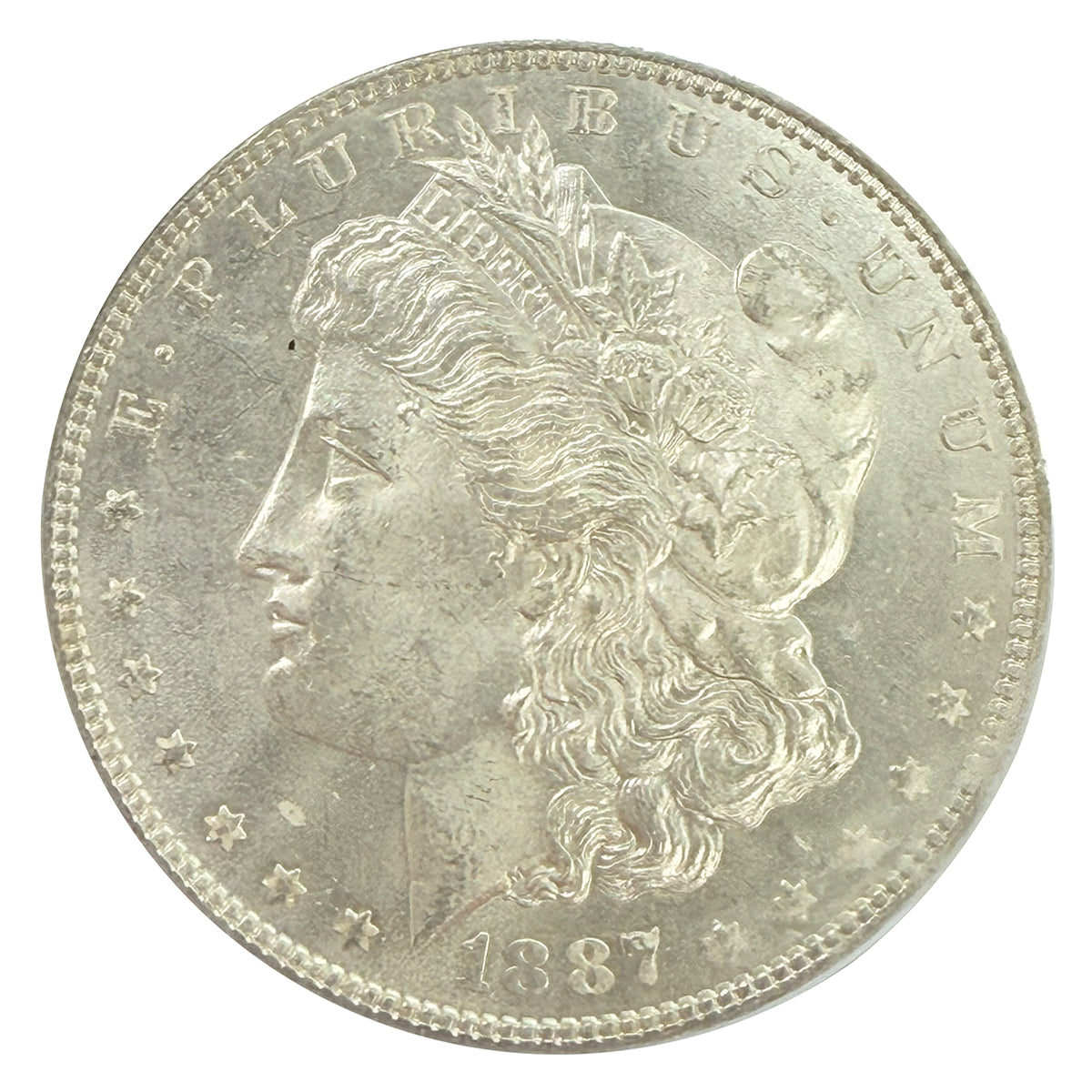 1887 Morgan Silver Dollar PCGS MS64