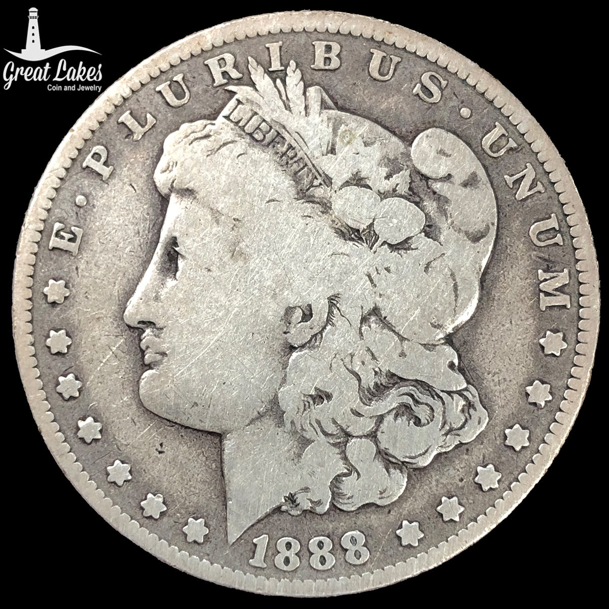 1888-O Doubled Die Obverse Morgan Silver Dollar Hot Lips (G)