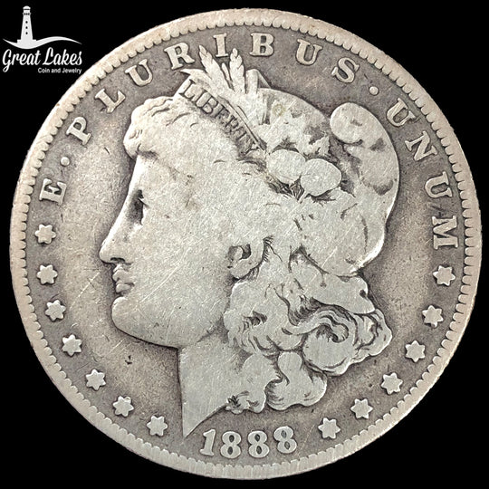1888-O Doubled Die Obverse Morgan Silver Dollar Hot Lips (G)