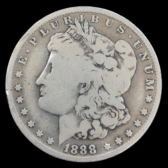 1888-O Hot Lips Morgan Silver Dollar (G Details)