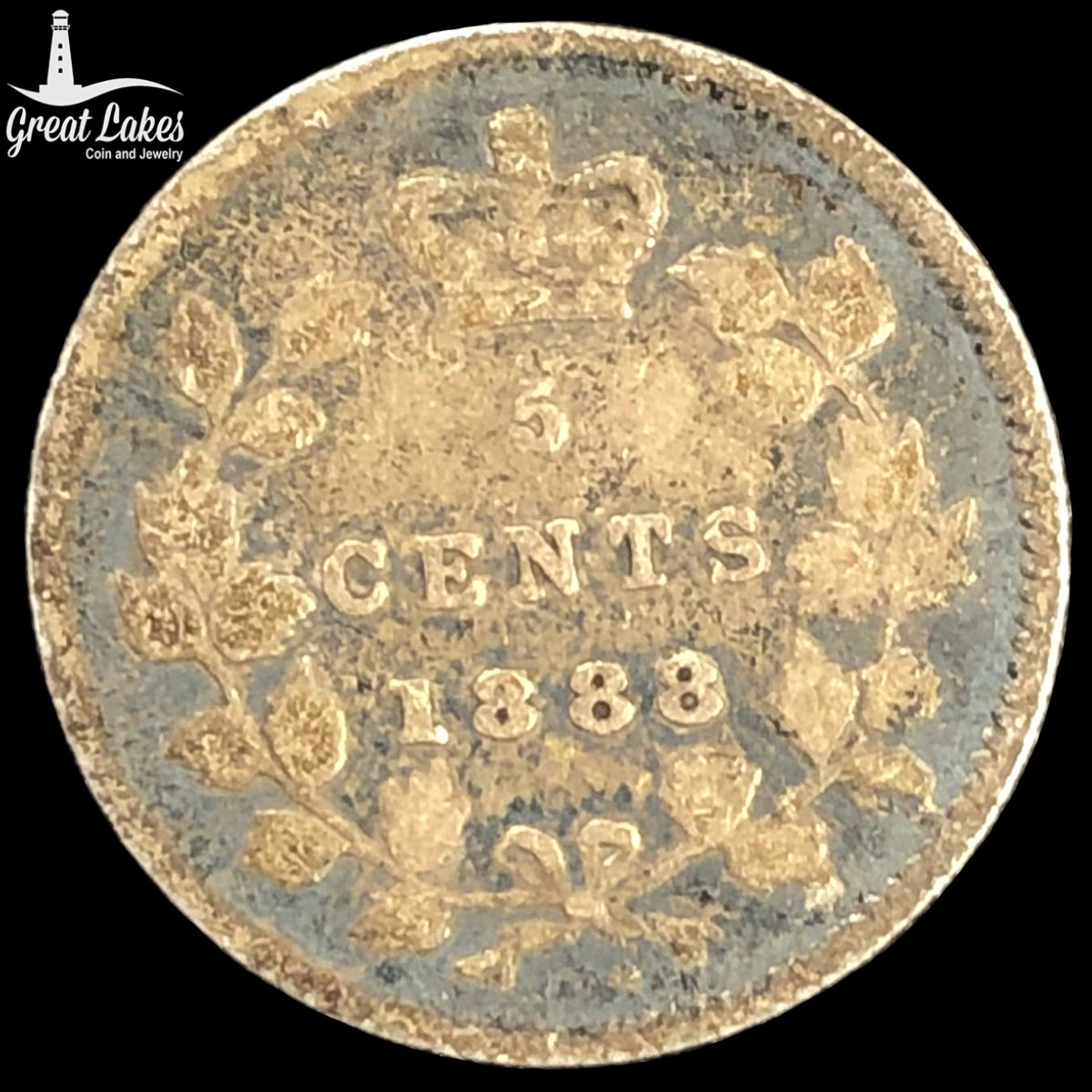 1888 Canadian 5 Cents