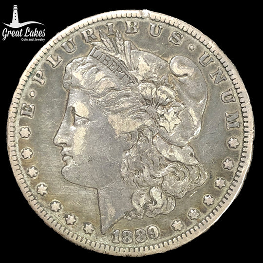 1889-CC Morgan Silver Dollar (XF Details)
