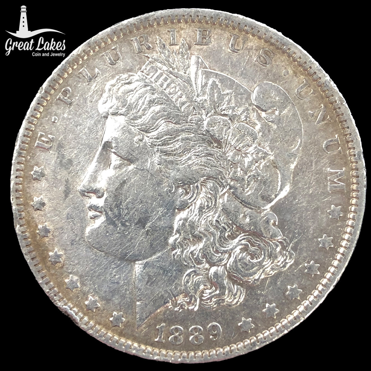 1889-O Morgan Silver Dollar (AU Details)