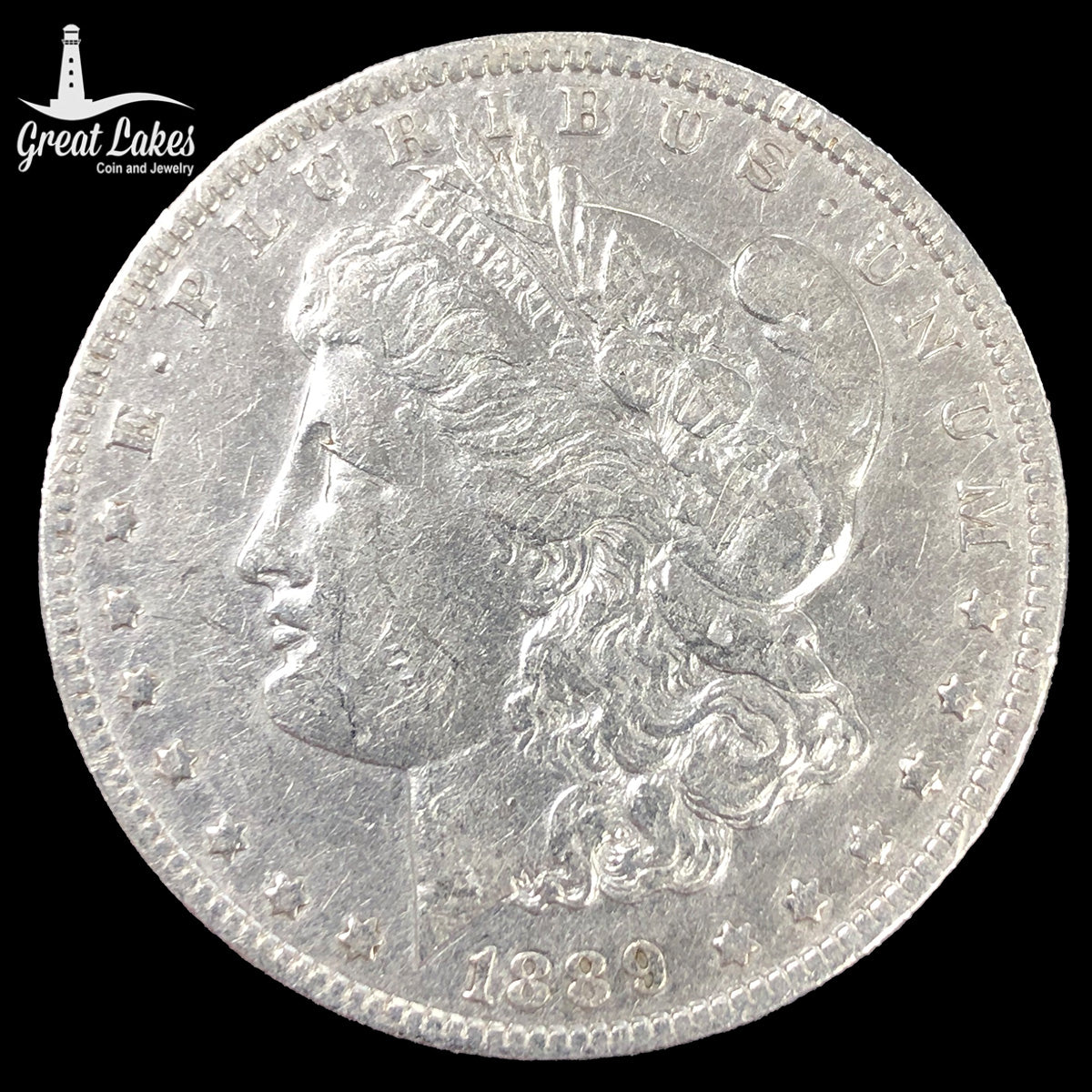 1889-O Morgan Silver Dollar (VF Details)