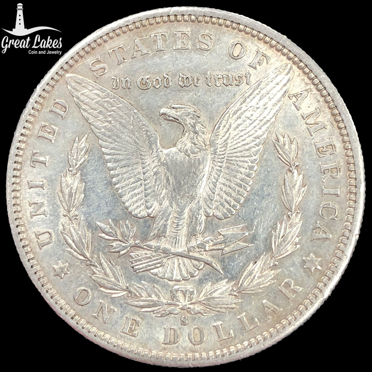 1889-S Morgan Silver Dollar (AU Details) (Cleaned / Obverse Scratch)