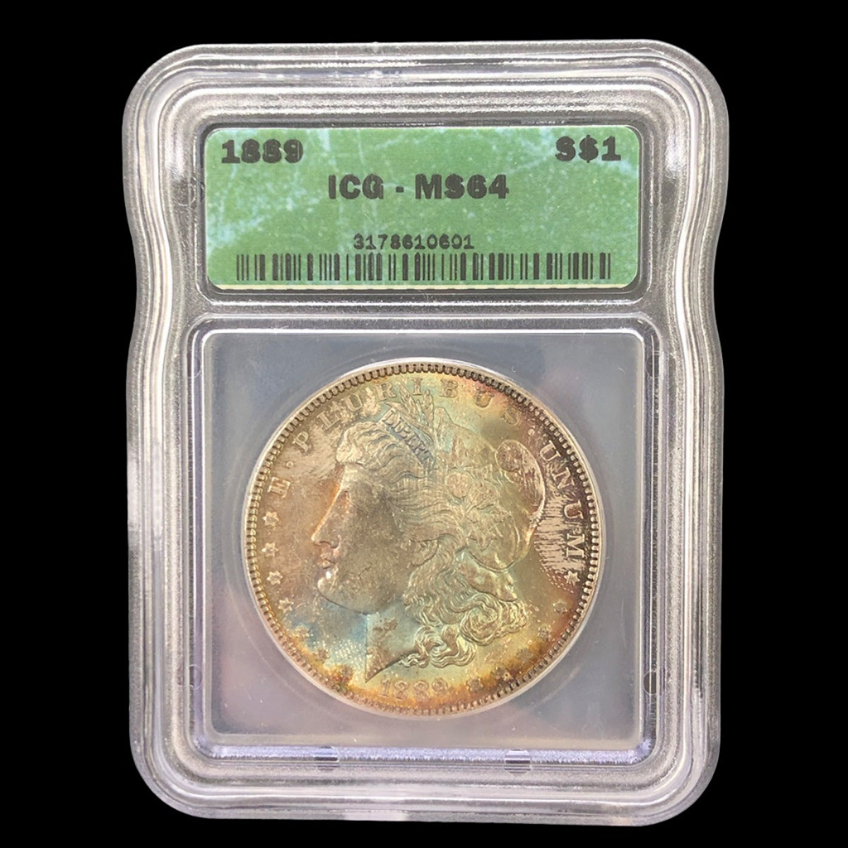 1889 Morgan Silver Dollar ICG MS64