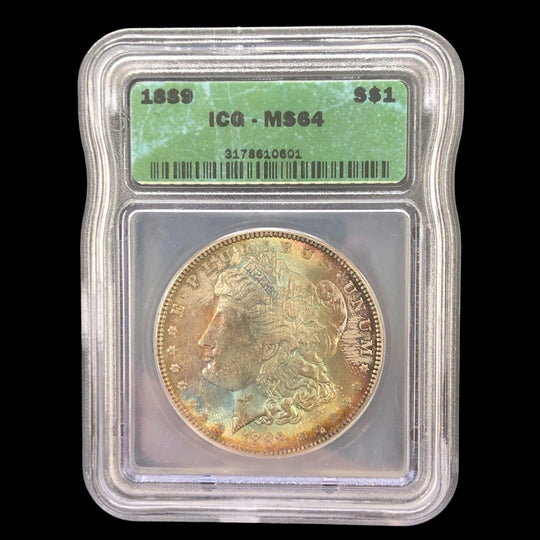 1889 Morgan Silver Dollar ICG MS64