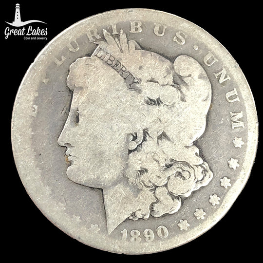 1890-CC Morgan Silver Dollar (AG)