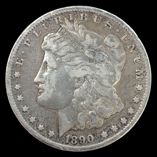1890-CC Morgan Silver Dollar (F Details)