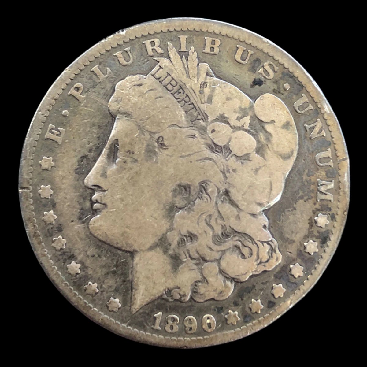 1890-CC Morgan Silver Dollar (G)