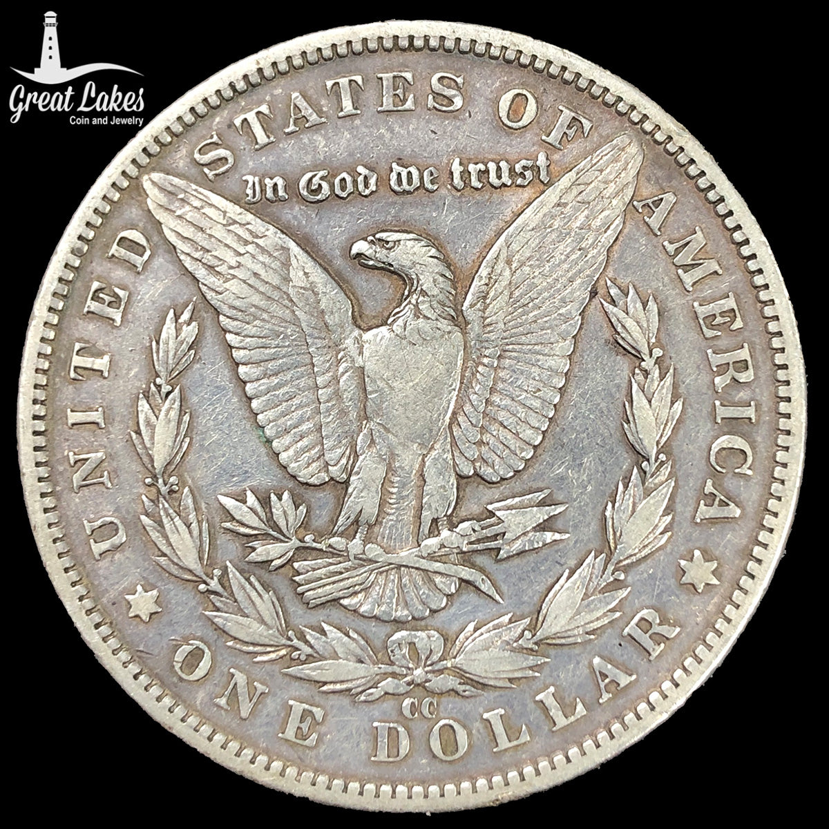 1890-CC Morgan Silver Dollar (XF Details)