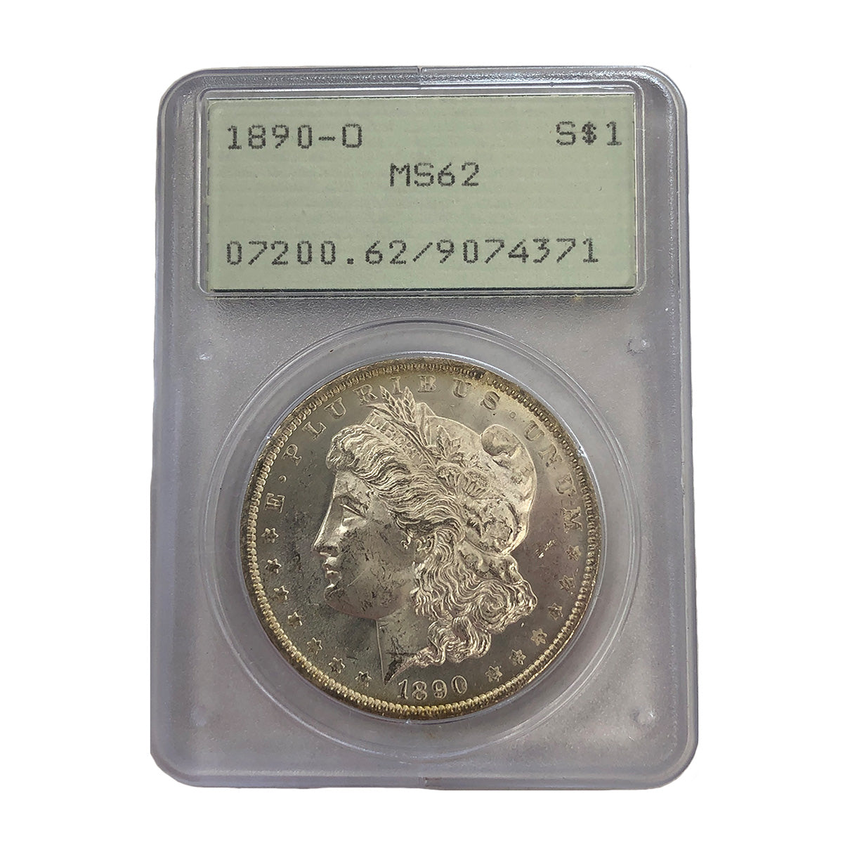 1890-O Morgan Silver Dollar PCGS MS62