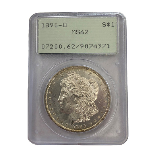 1890-O Morgan Silver Dollar PCGS MS62