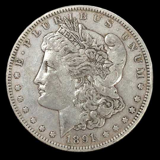 1891-CC Morgan Silver Dollar (XF) (Rim Bump)