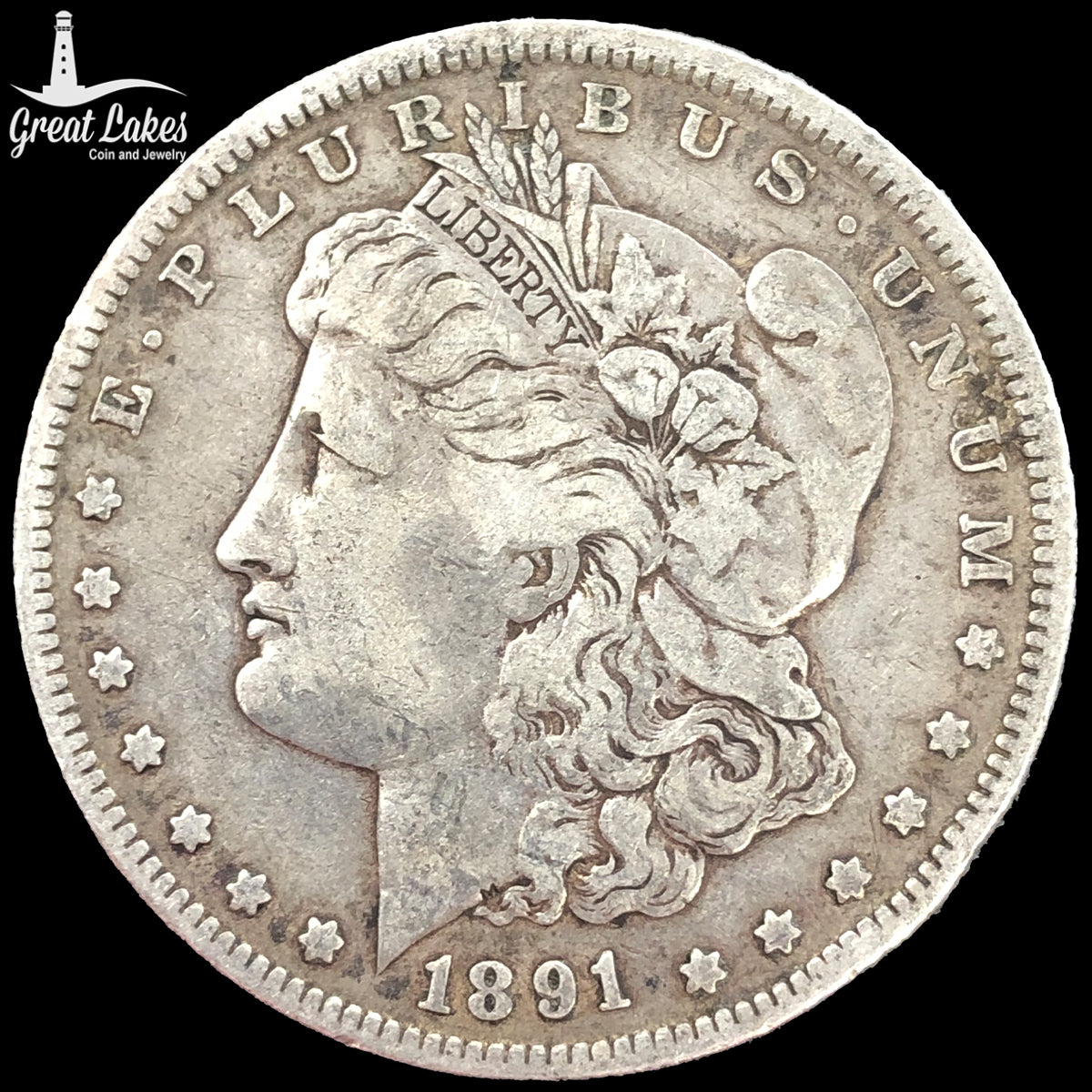 1891-O Morgan Silver Dollar (VF)