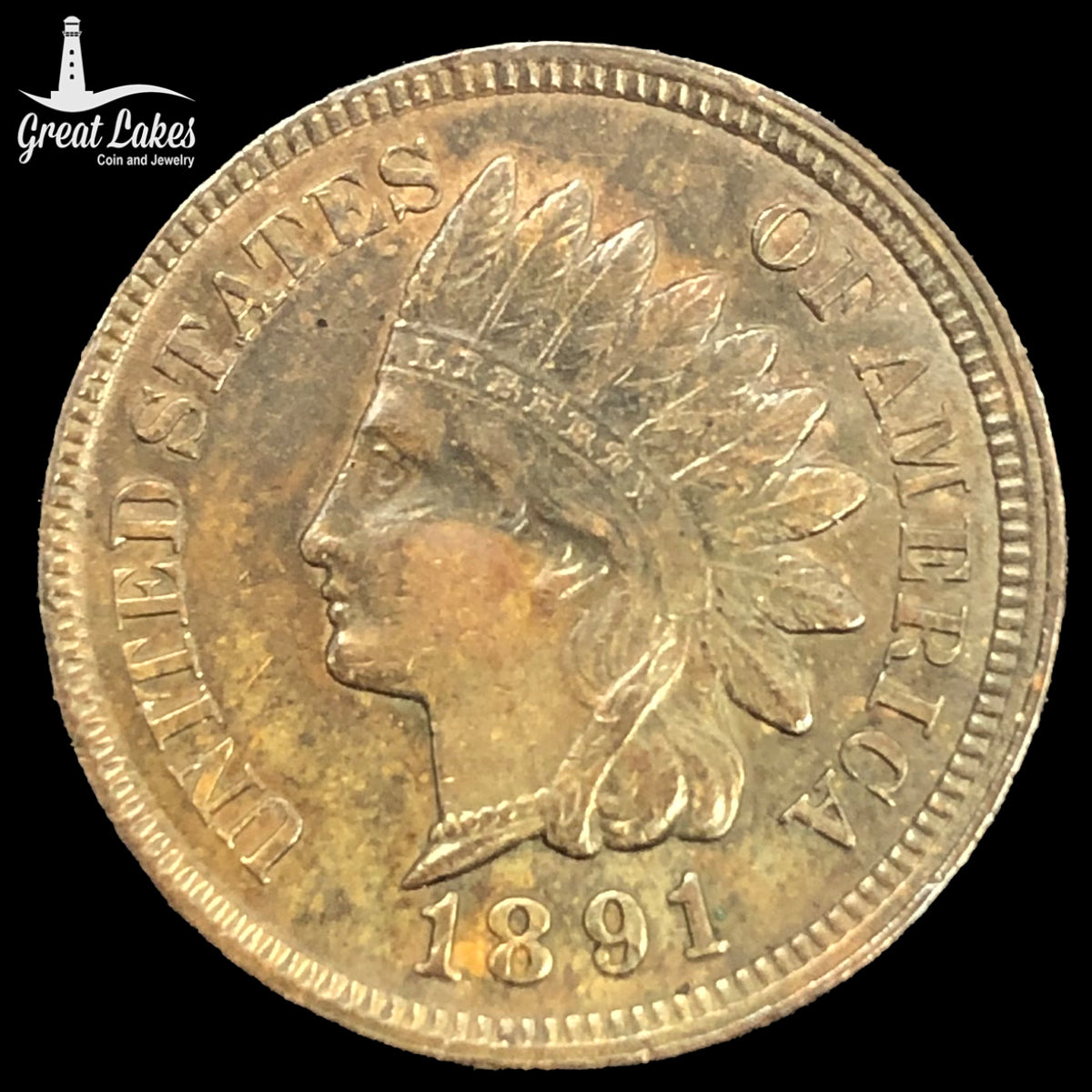 1891 Indian Head Cent (XF)