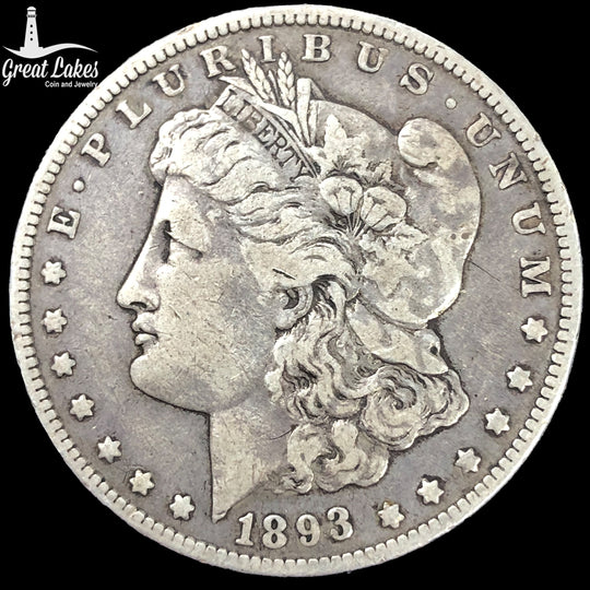 1893-O Morgan Silver Dollar (VF)