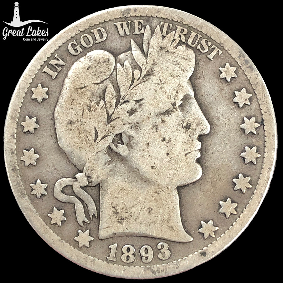 1893-S Barber Half Dollar (G / VG)