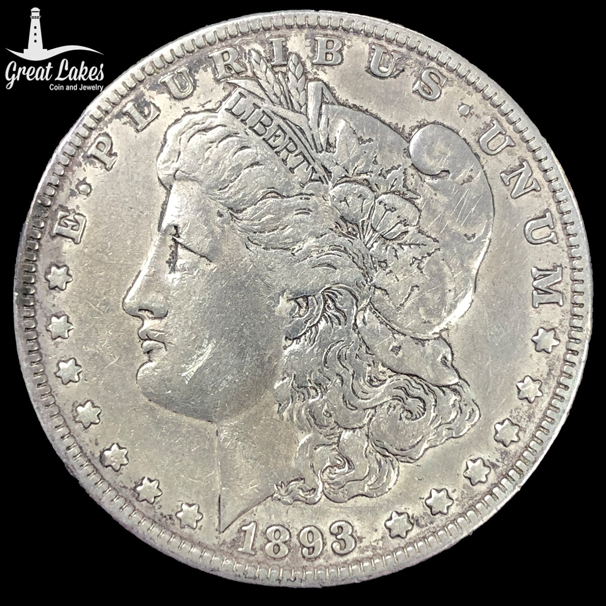 1893 Morgan Silver Dollar (VF Details)
