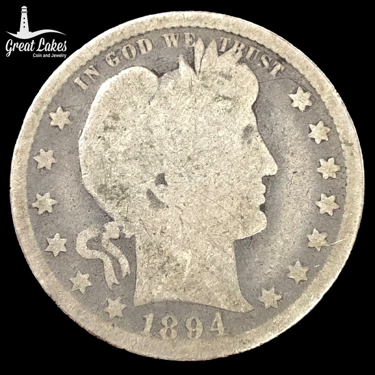 1894-S Barber Quarter (G)