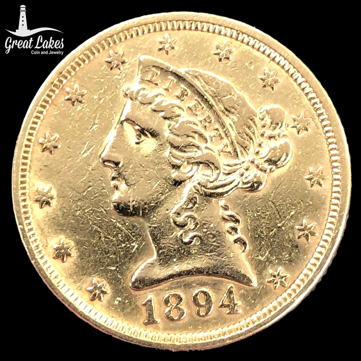 1894 $5 Liberty Gold Half Eagle (Low Premium)