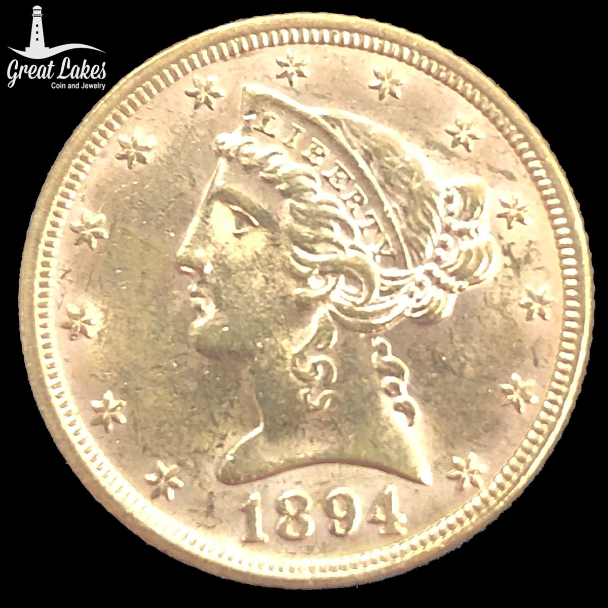 1894 $5 Liberty Gold Half Eagle (AU)