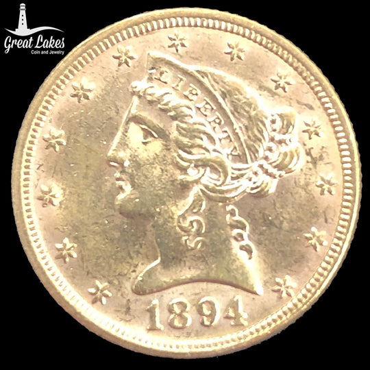 1894 $5 Liberty Gold Half Eagle (AU)