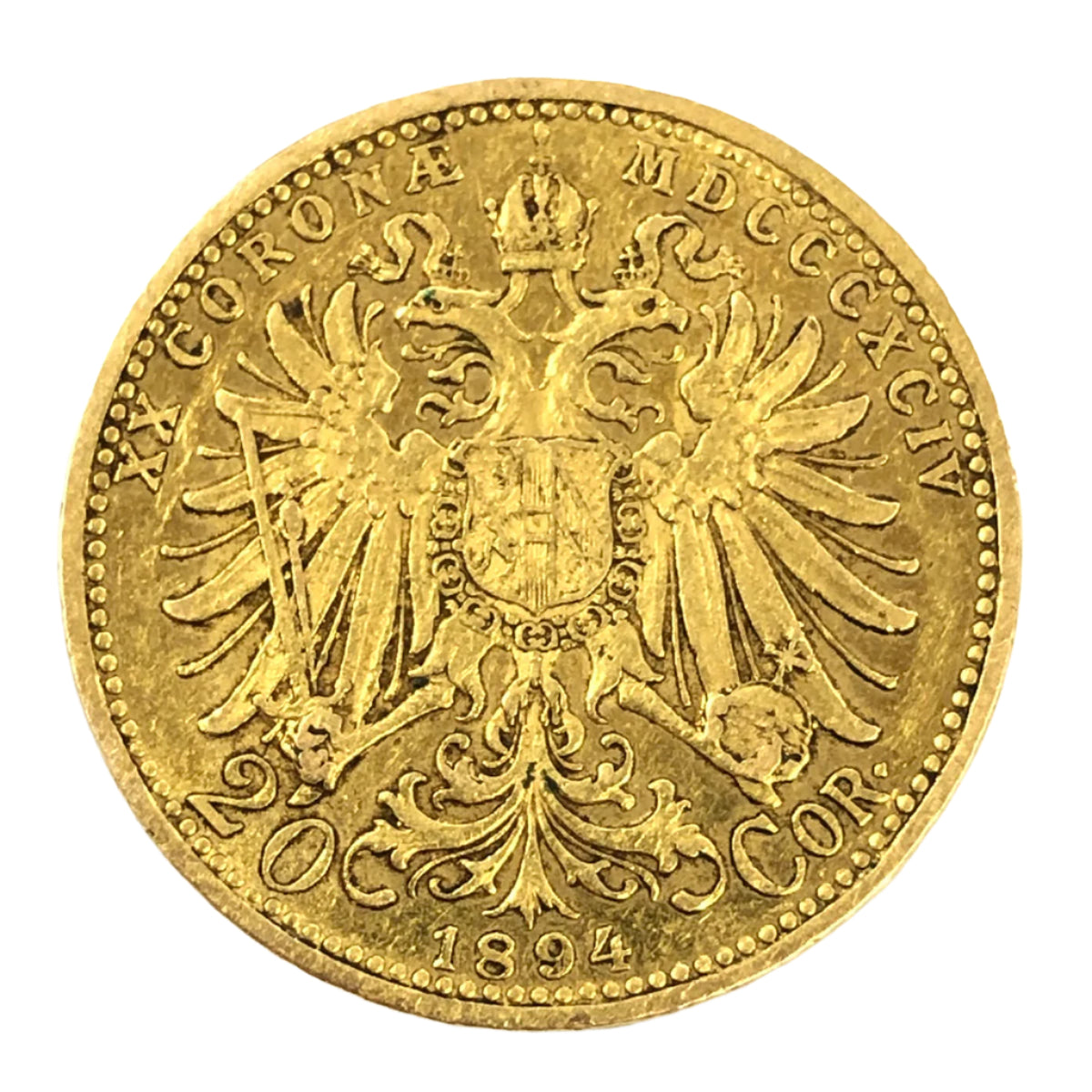 1894 Austria Gold 20 Corona