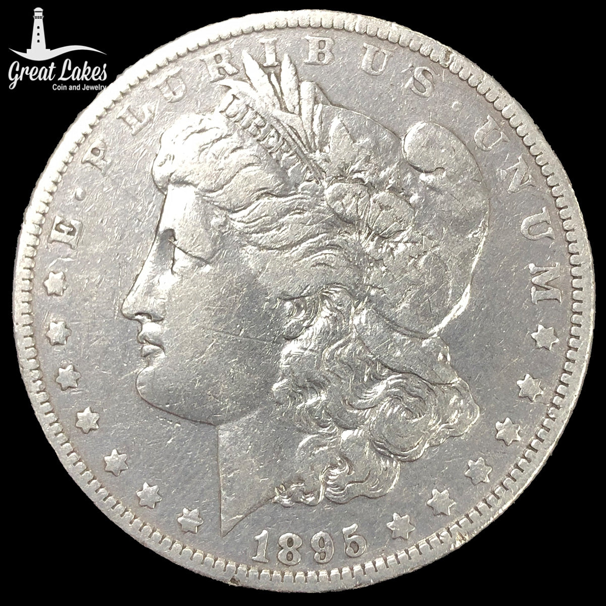 1895-O Morgan Silver Dollar (VF Details)
