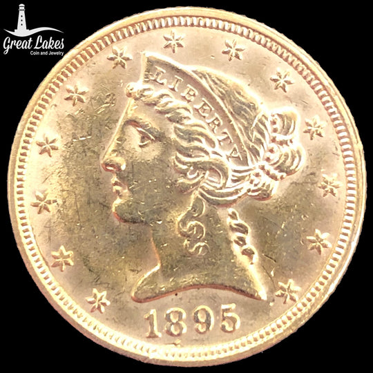 1895 $5 Liberty Gold Half Eagle (AU)