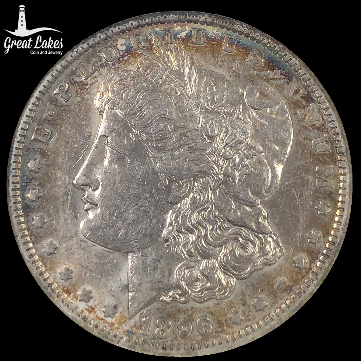 1896-O Morgan Silver Dollar ANACS AU55