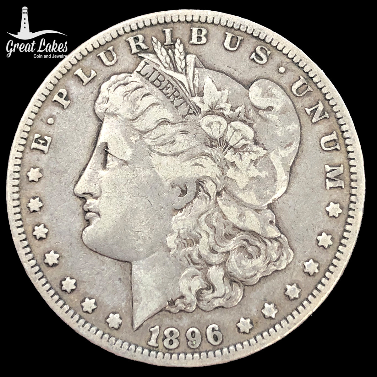 1896-O Morgan Silver Dollar (VF)