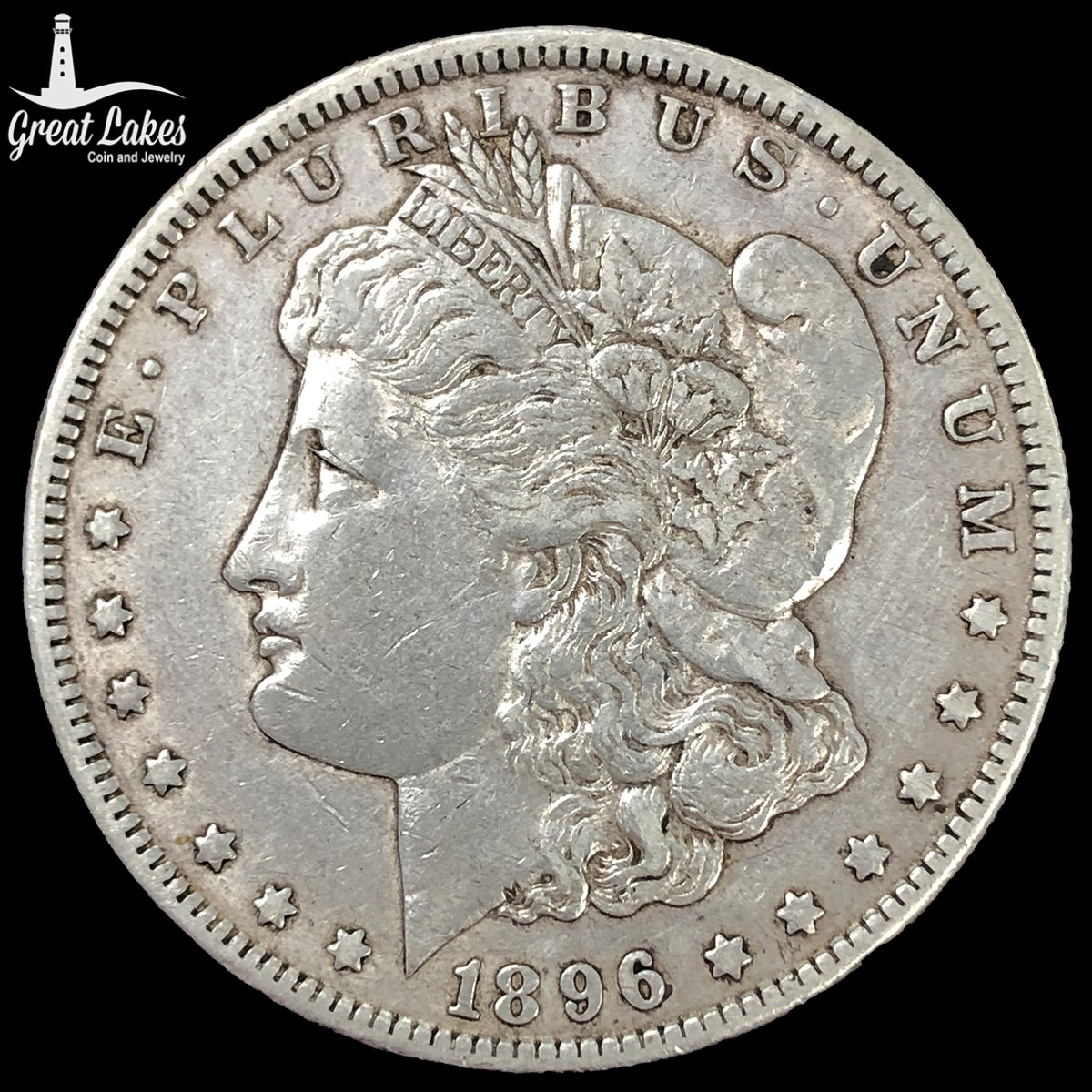 1896-O Morgan Silver Dollar (XF)