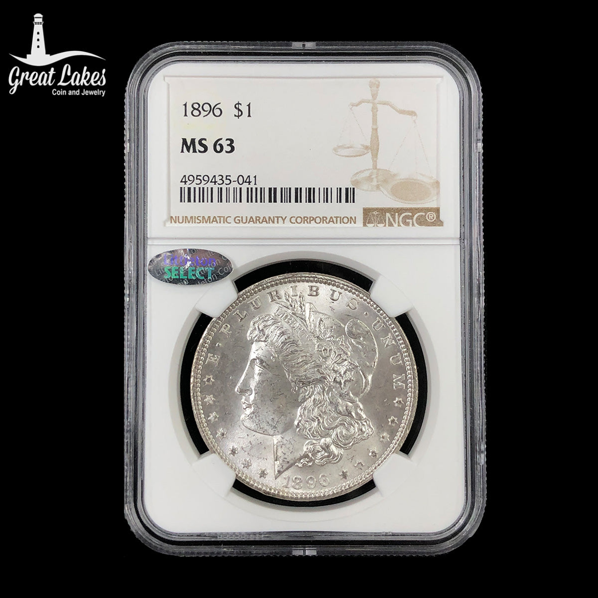 1896 Morgan Silver Dollar NGC MS63