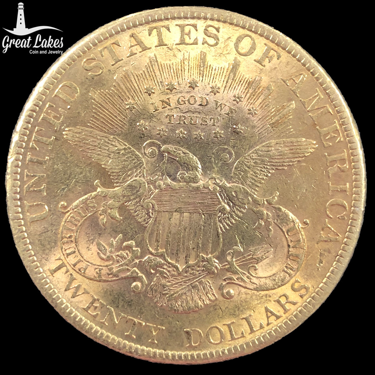 1896 $20 Liberty Gold Double Eagle (AU)