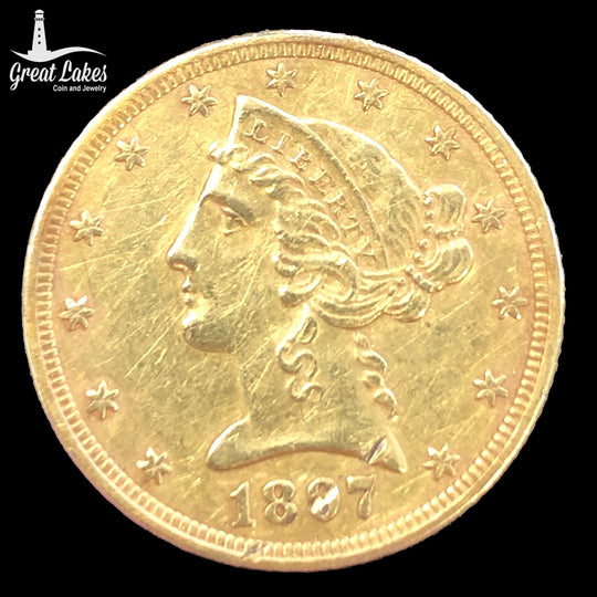 1897 $5 Liberty Gold Half Eagle (Low Premium)