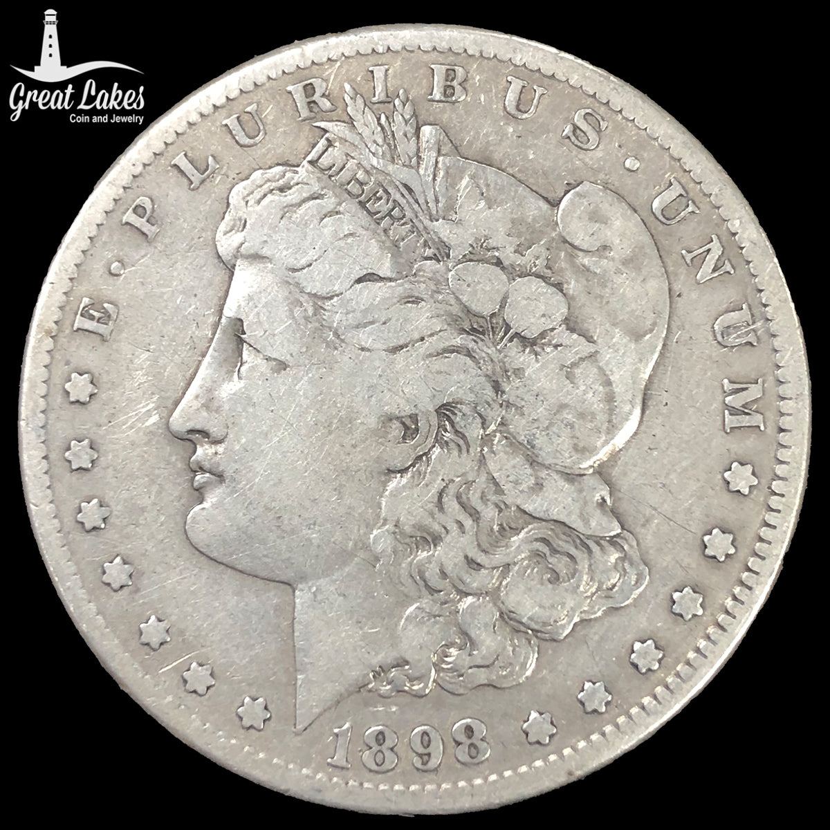 1898-S Morgan Silver Dollar (F Details)